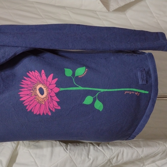 Beautiful blue Life is Good  crusher tee, sz XS - Picture 2 of 12